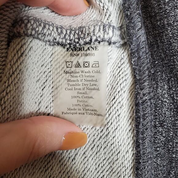 Everlane Men's Pullover Hooded Sweatshirt Gray Size S Athleisure Basic Hoodie - Picture 10 of 10